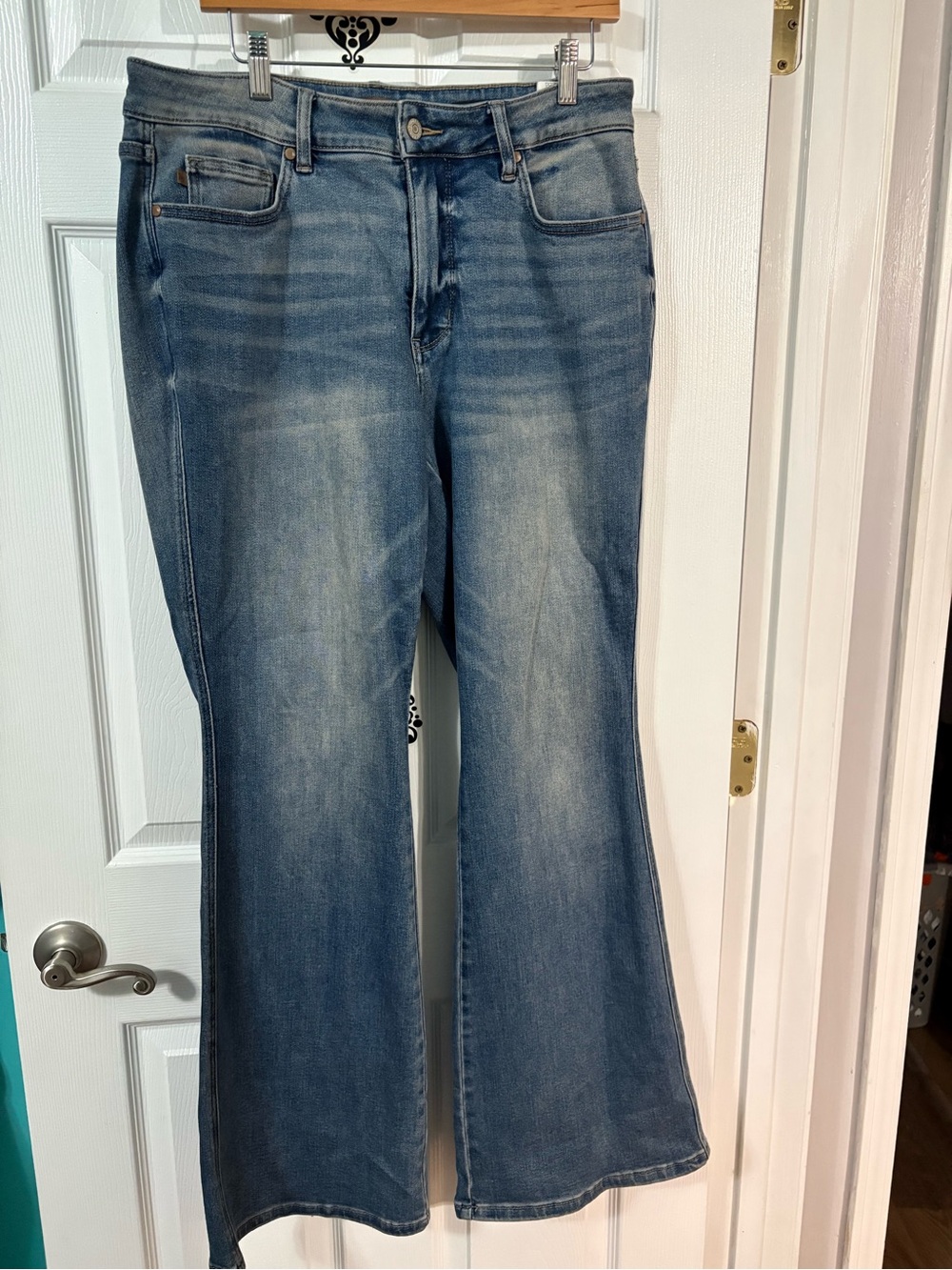 Judy Blue Washed Blue Flare Jeans